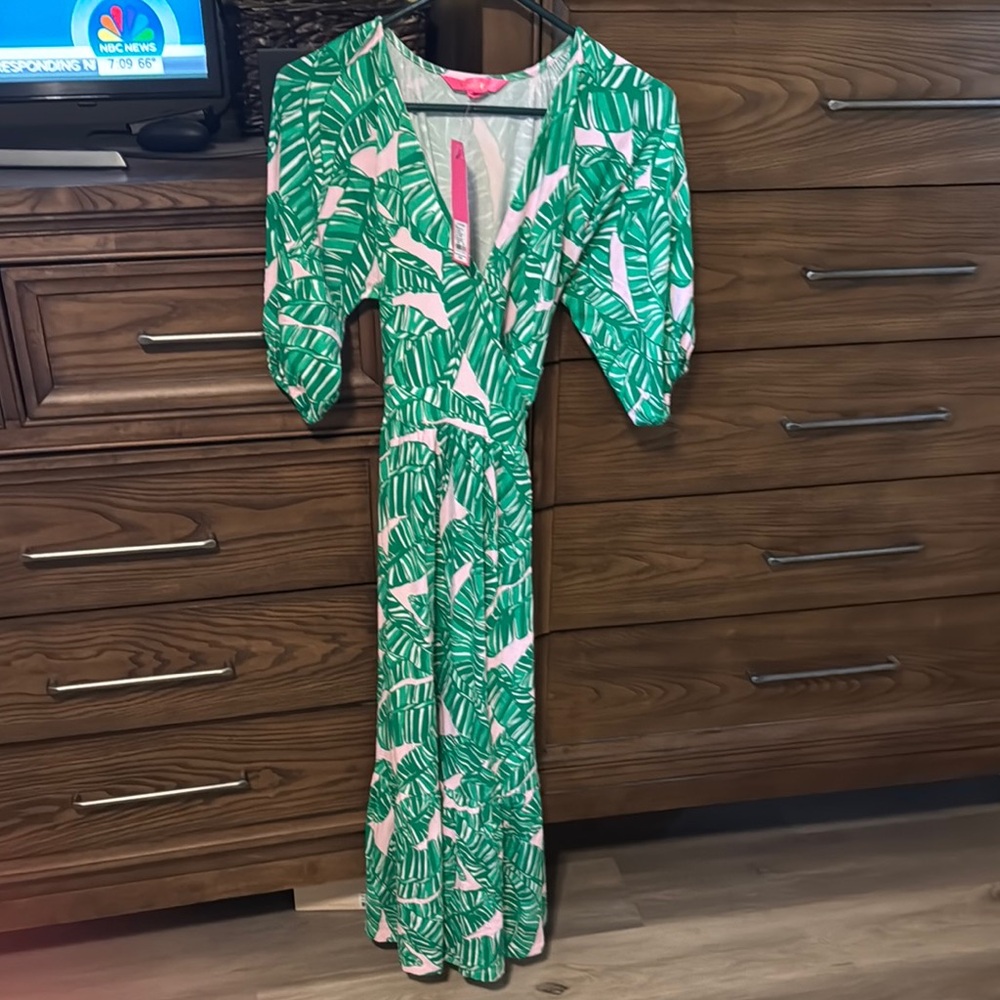 NWT Lilly Pulitzer Brantley Midi Wrap Dress